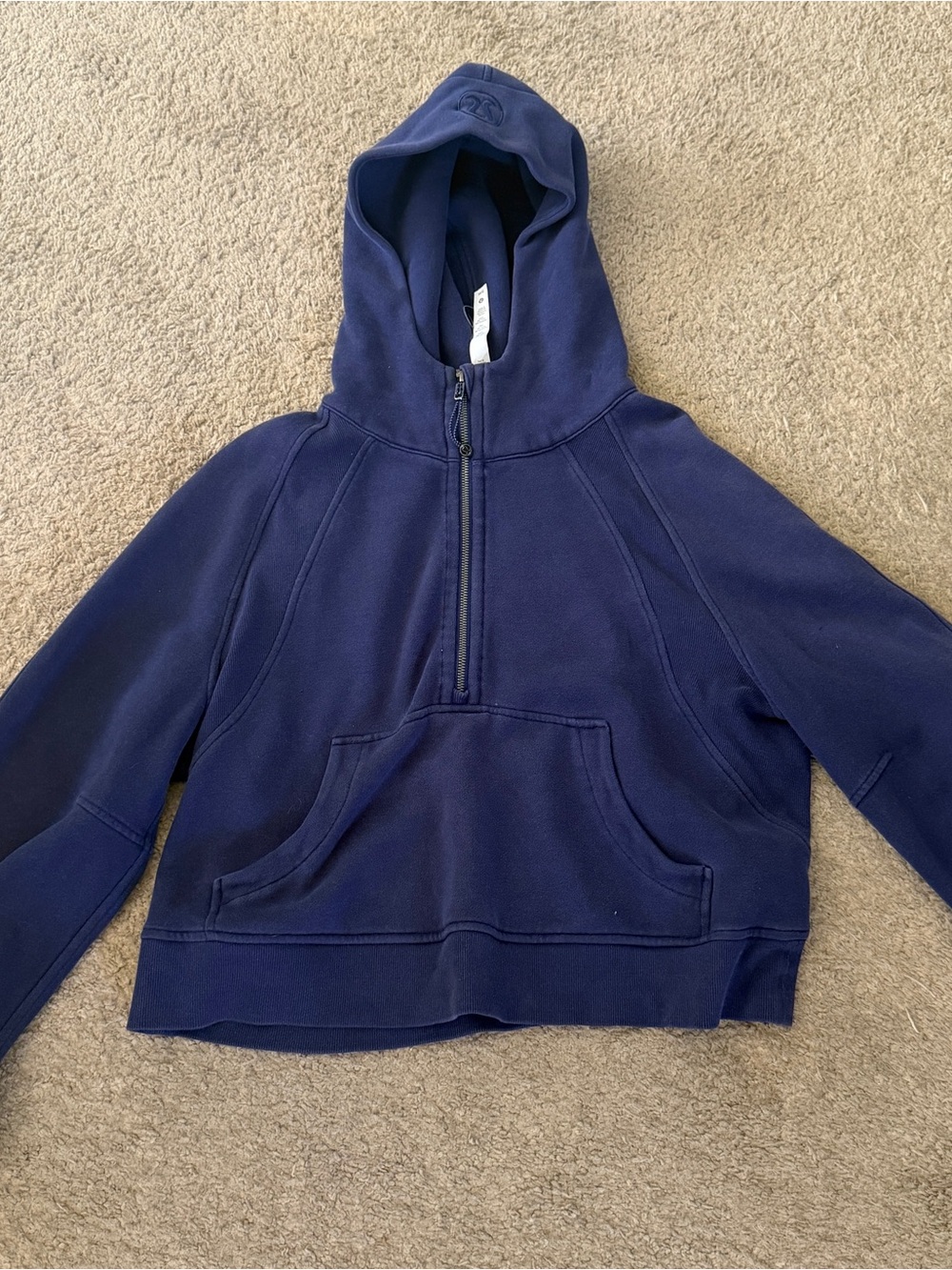 Lululemon Scuba Oversized Scuba Hoodie Half Zip Med/Lg in Mineral Blue